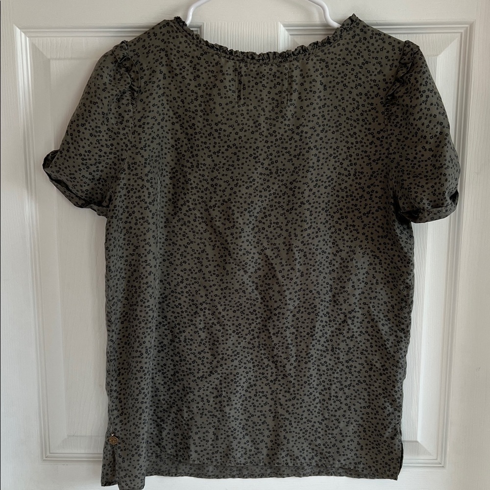 Maison Scotch Olive Printed Blouse - Picture 5 of 5